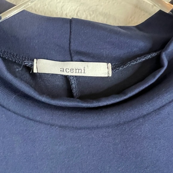 Acemi Blue Shift Mini Dress Sleeveless Size M - Picture 2 of 4